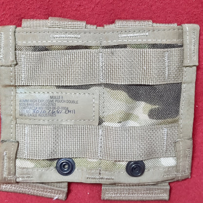 Set of US Army 40mm Double Pouch OCP Molle II Excellent condition (28o-APR337)