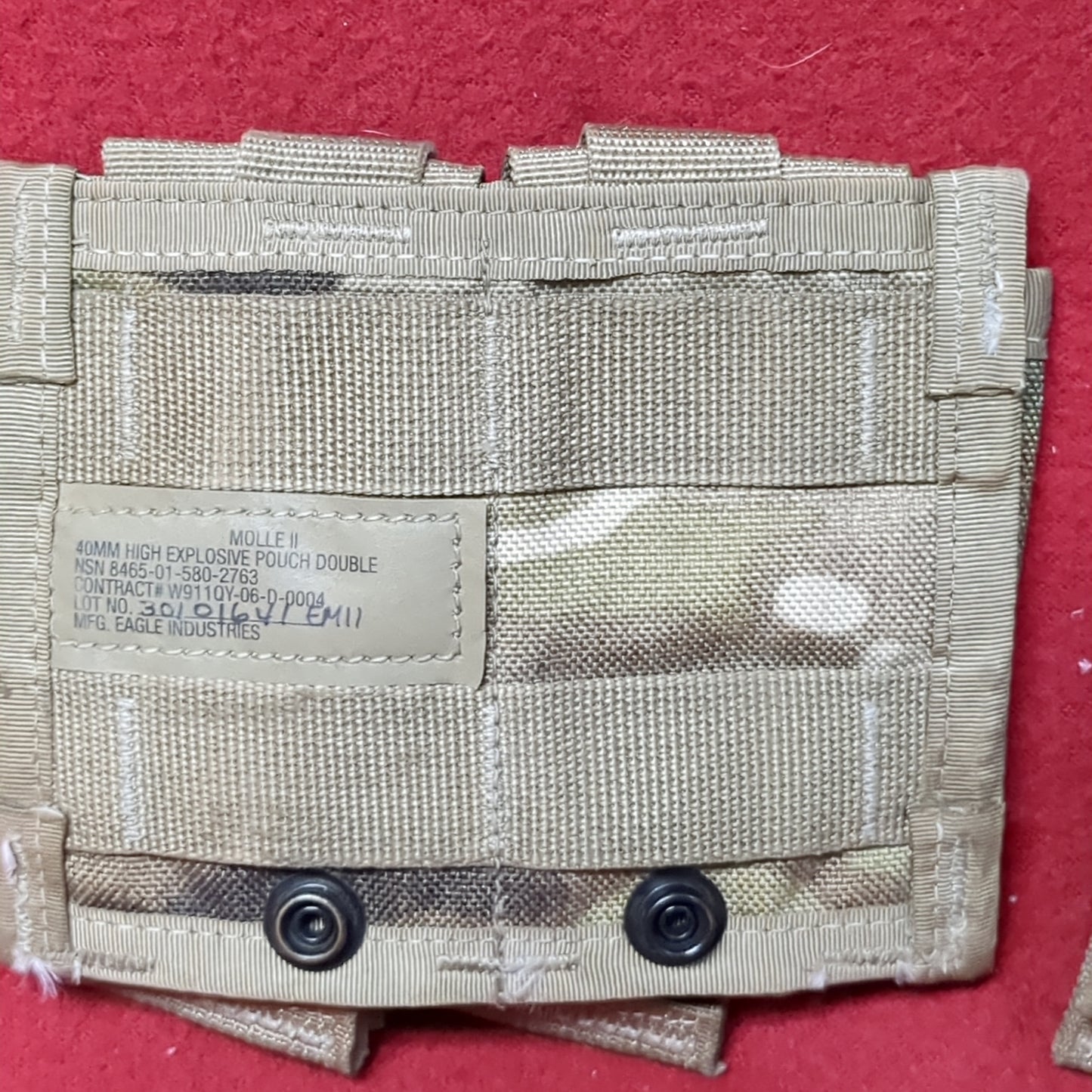 Set of US Army 40mm Double Pouch OCP Molle II Excellent condition (28o-APR337)