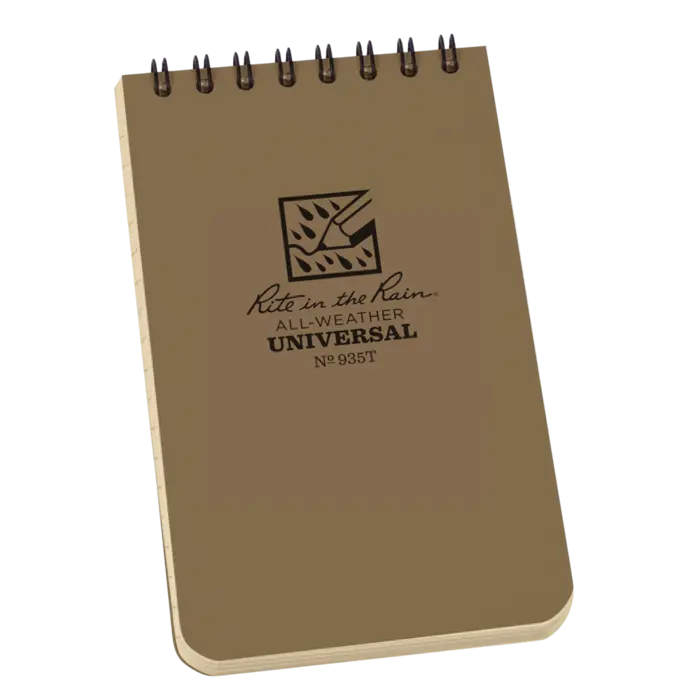 3x5 Tan Top Spiral Pocket Rite in the Rain Notebook 3" x 5" (935T)