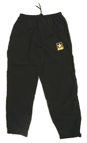 NWT US Army Small Long PT Pants Black Gold APFU Uniform (gsk5-g492)