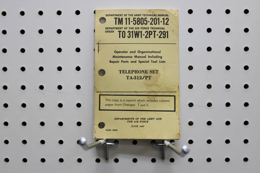 BOOK: June 1967 TM 11-5805-201-12 Telephone Set (T624)