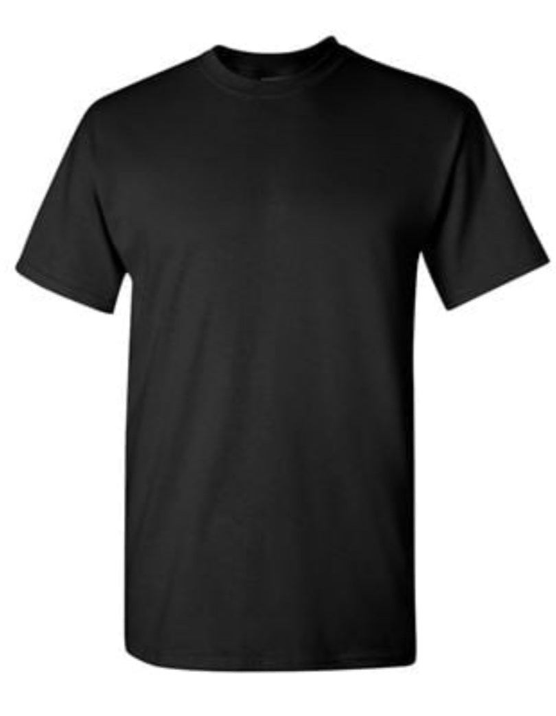 NEW - 3 Pack of Gildan X-Large Sterile 100% Cotton Black Short-Sleeve T-Shirts (XL-Gild)