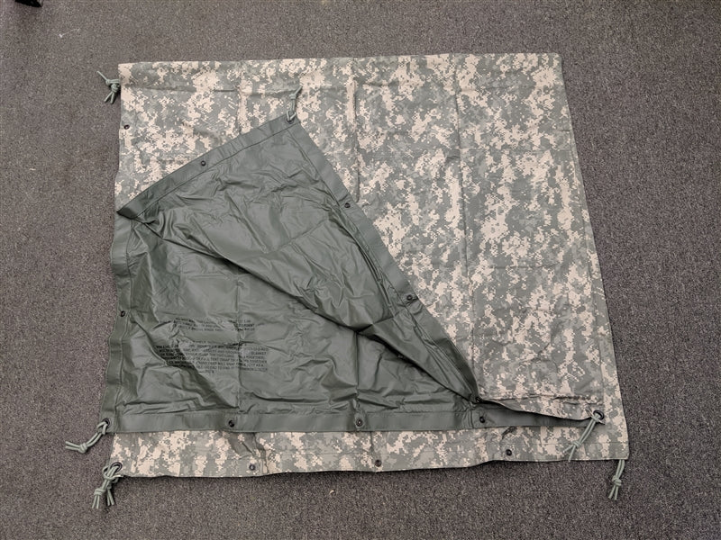 US Army ACU Tarpaulin Reversible Waterproof Field Shelter Tarp Orc Ind ...