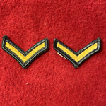 SET OF VINTAGE US Army Private Rank Patch Sew-On (04cc103)