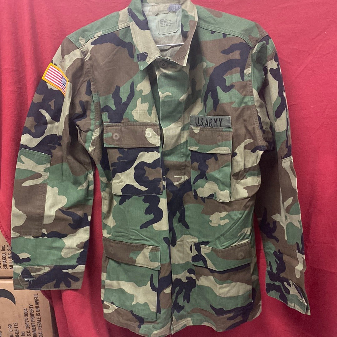 US Army MEDIUM LONG Uniform Top BDU Woodland Pattern (05cc cb8-15)