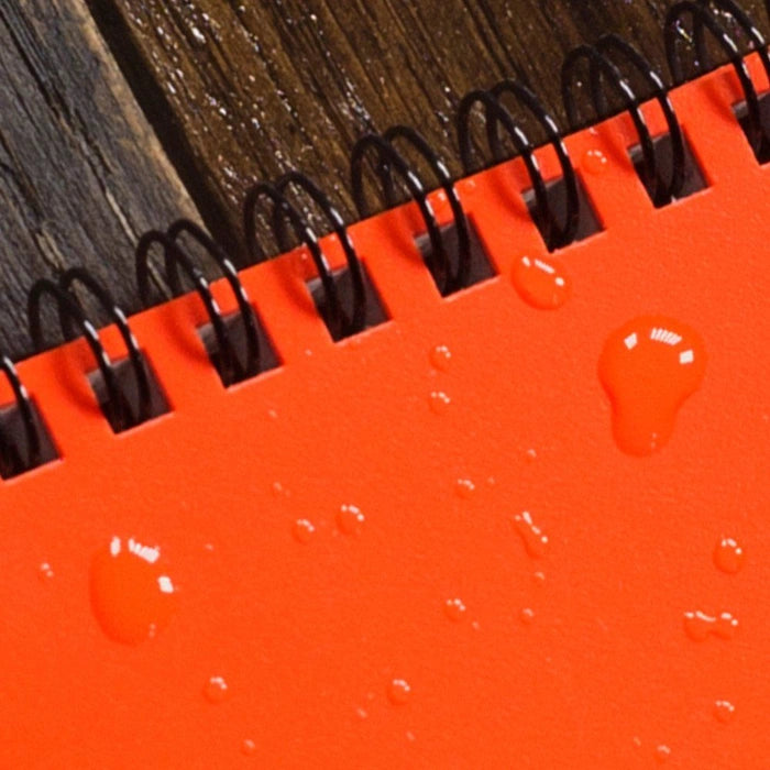 4x6 Orange Top Spiral Pocket Rite in the Rain Notebook 4" x 6" (OR46)